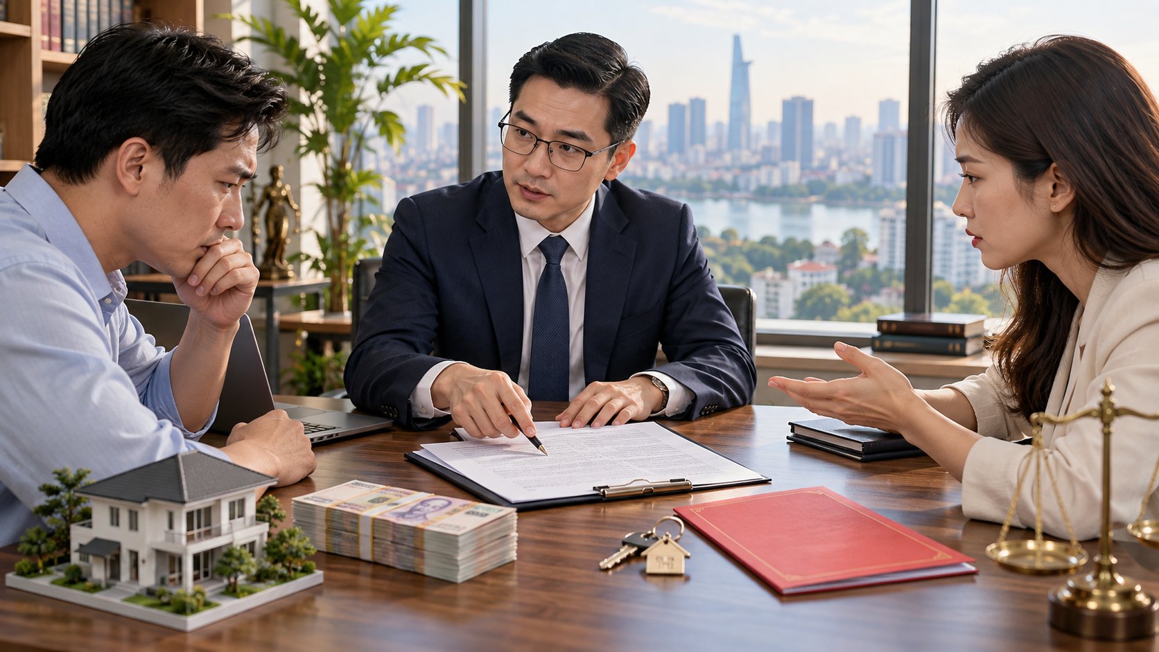 Ảnh minh hoạ: Luật sư tranh chấp đặt cọc mua bán đất tại Hà Nội