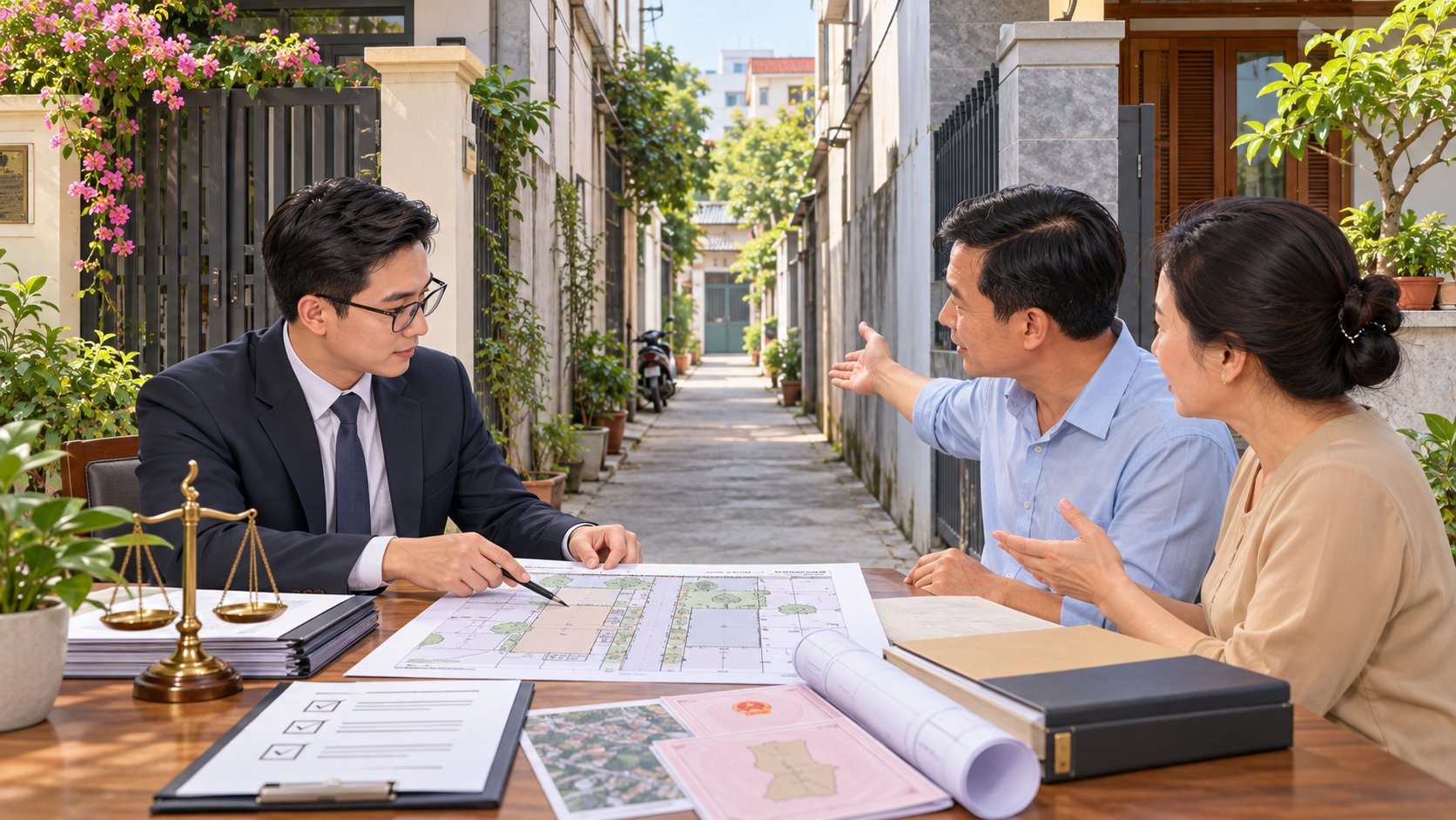 Ảnh minh hoạ: Luật sư tranh chấp lối đi chung tại Hà Nội