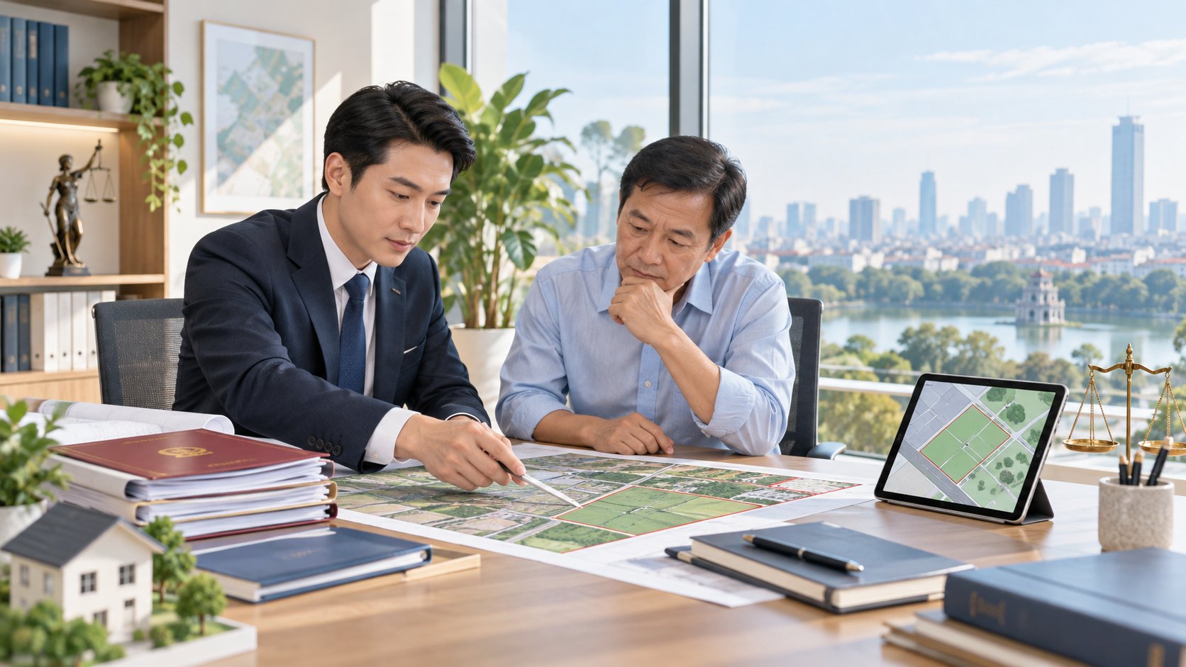 Ảnh minh hoạ: Luật sư tranh chấp ranh giới đất tại Hà Nội