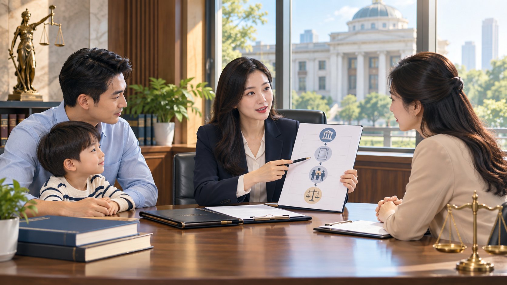 Ảnh minh hoạ: Luật sư giành quyền nuôi con khi ly hôn tại Hà Nội