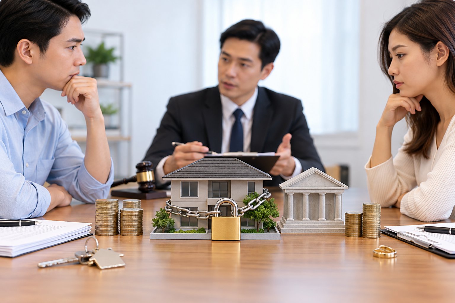 Ảnh minh hoạ: Chia nhà đang thế chấp khi ly hôn: Cách xử lý