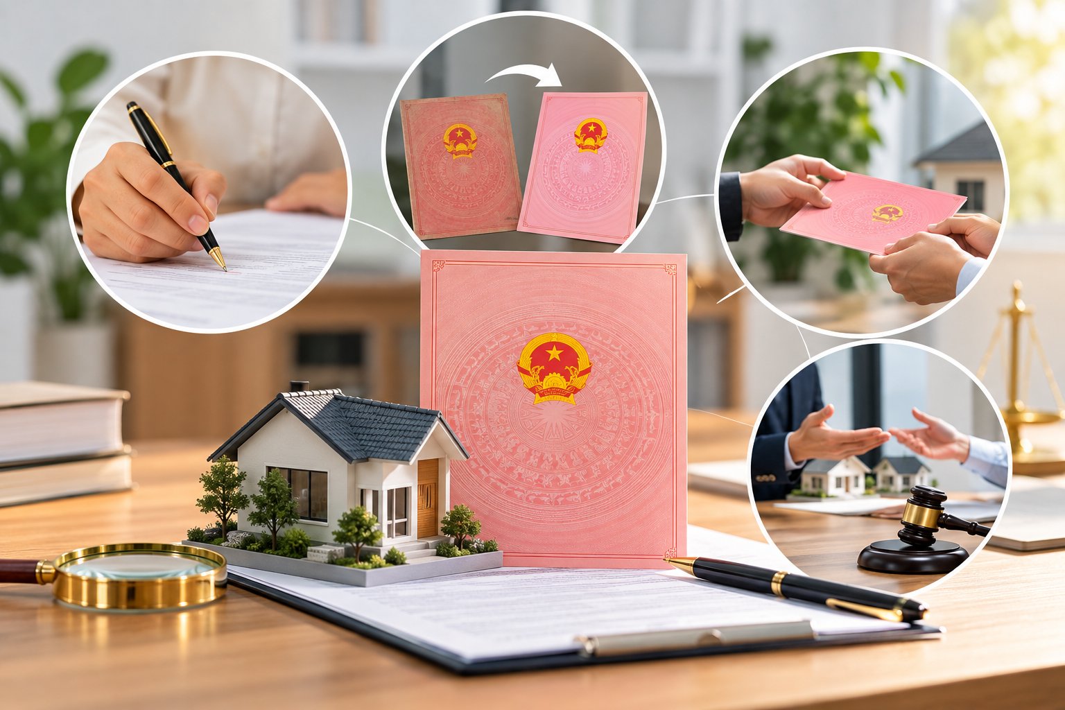 Ảnh minh hoạ: Thủ tục đính chính sai thông tin trên sổ đỏ