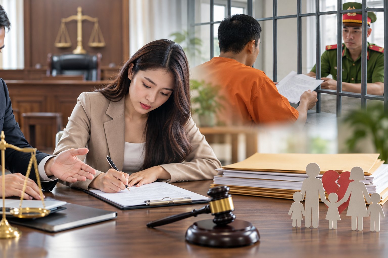 Ảnh minh hoạ: Ly hôn với người đang chấp hành án phạt tù